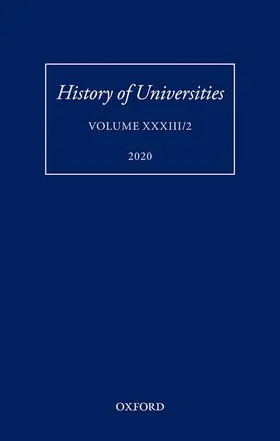 Sangiacomo / Feingold |  History of Universities Volume XXXIII/2 | Buch |  Sack Fachmedien