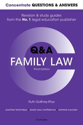Gaffney-Rhys | Concentrate Questions and Answers Family Law | Buch | 978-0-19-289722-0 | sack.de