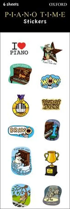 Oxford |  Piano Time Stickers | Buch |  Sack Fachmedien