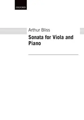  Sonata for Viola and Piano | Buch |  Sack Fachmedien