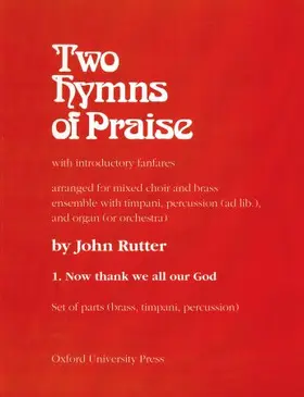 Rutter |  Now Thank We All Our God: Set of Parts (Brass Version) | Buch |  Sack Fachmedien