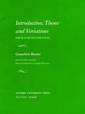 Rossini |  Introduction, Theme, and Variations | Buch |  Sack Fachmedien