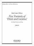 Vaughan Williams |  Five Variants on 'Dives and Lazarus' | Buch |  Sack Fachmedien
