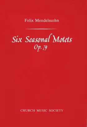 Marlow |  Six Seasonal Motets | Sonstiges |  Sack Fachmedien