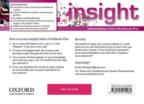  insight: Pre-Intermediate: Online Workbook Plus - Card with Access Code | Buch |  Sack Fachmedien