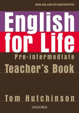 Hutchinson |  English for Life: Pre-intermediate: Teacher's Book Pack | Buch |  Sack Fachmedien
