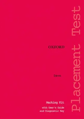 Allan |  Oxford Placement Tests 1: Marking Kit | Buch |  Sack Fachmedien