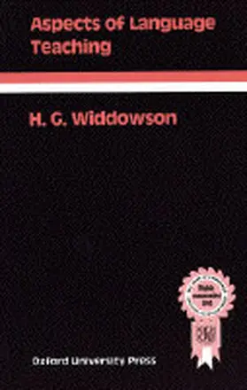 Widdowson |  Aspects of Language Teaching | Buch |  Sack Fachmedien