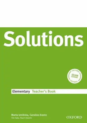 Falla / Davies |  Solutions Elementary: Teacher's Book | Buch |  Sack Fachmedien