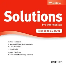  Solutions: Pre-intermediate: Test Bank CD-ROM | Sonstiges |  Sack Fachmedien