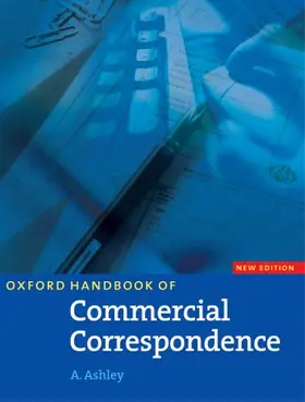 Ashley |  Oxford Handbook for Commercial Correspondence. Intermediate to Advanced | Buch |  Sack Fachmedien
