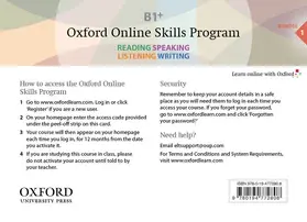  Oxford Online Skills Program: B1+,: General English Bundle 1 - Card with Access Code | Buch |  Sack Fachmedien