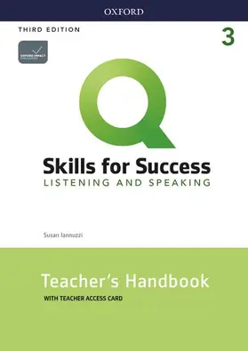 Iannuzzi |  Q: Skills for Success: Level 3: Listening and Speaking Teacher's Handbook with Teacher's Access Card | Buch |  Sack Fachmedien