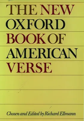 Ellmann |  The New Oxford Book of American Verse | Buch |  Sack Fachmedien