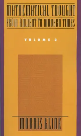 Kline |  Mathematical Thought from Ancient to Modern Times, Volume 2 | Buch |  Sack Fachmedien