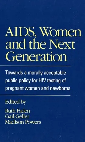 Faden / Powers / Geller |  AIDS, Women, and the Next Generation | Buch |  Sack Fachmedien
