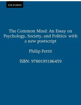 Pettit |  The Common Mind | Buch |  Sack Fachmedien