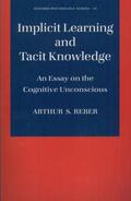 Reber |  Implicit Learning and Tacit Knowledge | Buch |  Sack Fachmedien