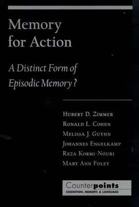 Zimmer / Cohen |  Memory for Action | Buch |  Sack Fachmedien