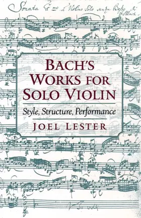 Lester |  Bach's Works for Solo Violin | Buch |  Sack Fachmedien