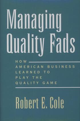 Cole | Managing Quality Fads | Buch | 978-0-19-512260-2 | sack.de
