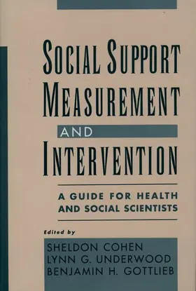 Cohen / Underwood / Gottlieb |  Social Support Measurement and Intervention | Buch |  Sack Fachmedien