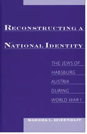 Rozenblit |  Reconstructing a National Identity | Buch |  Sack Fachmedien