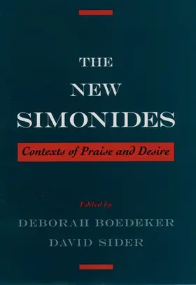 Boedeker / Sider |  The New Simonides | Buch |  Sack Fachmedien
