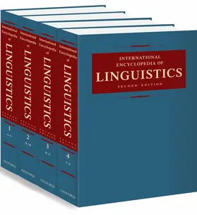 Frawley |  International Encyclopedia of Linguistics | Buch |  Sack Fachmedien