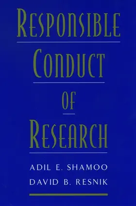 Shamoo / Resnik |  Responsible Conduct of Research | Buch |  Sack Fachmedien