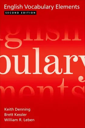Denning / Kessler / Leben |  English Vocabulary Elements | Buch |  Sack Fachmedien