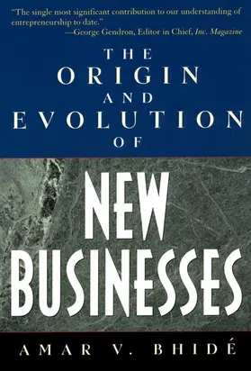 Bhidé | The Origin and Evolution of New Businesses | Buch | 978-0-19-517031-3 | www.sack.de
