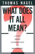 Nagel |  What Does It All Mean? | Buch |  Sack Fachmedien