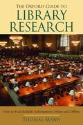 Mann |  The Oxford Guide to Library Research | Buch |  Sack Fachmedien