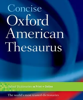 Oup |  Concise Oxford American Thesaurus | Buch |  Sack Fachmedien