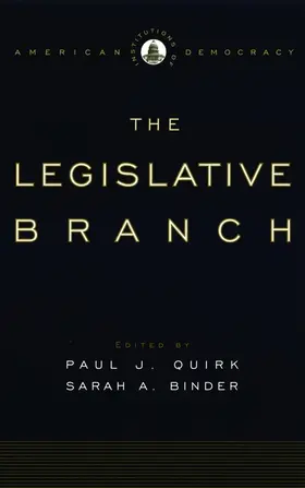 Quirk / Binder |  Institutions of American Democracy: The Legislative Branch | Buch |  Sack Fachmedien