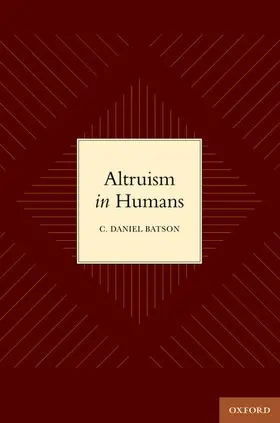 Batson |  Altruism in Humans | Buch |  Sack Fachmedien