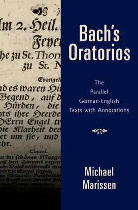 Marissen |  Bach's Oratorios | Buch |  Sack Fachmedien