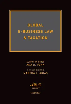 Penn |  Global E-Business Law & Taxation | Buch |  Sack Fachmedien