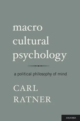 Ratner |  Macro Cultural Psychology | Buch |  Sack Fachmedien