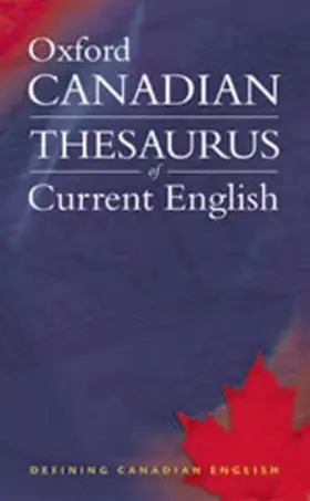 Barber / Pontisso / Fitzgerald |  Oxford Canadian Thesaurus of Current English | Buch |  Sack Fachmedien
