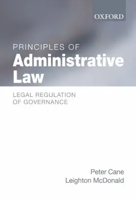 Cane / McDonald |  Principles of Administrative Law | Buch |  Sack Fachmedien