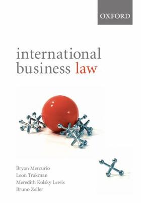 Mercurio / Trakman / Kolsky Lewis | International Business Law | Buch | 978-0-19-556017-6 | sack.de