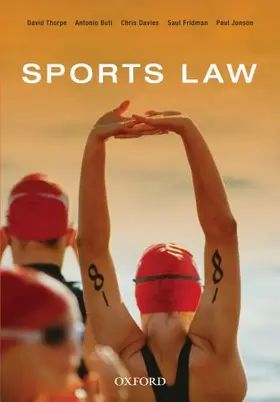 Thorpe / Buti / Davies |  Sports Law | Buch |  Sack Fachmedien