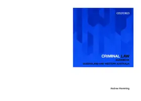 Hemming |  Criminal Law Guidebook: Queensland and Western Australia | Buch |  Sack Fachmedien