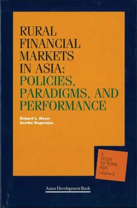 Meyer / Nagarajan |  Rural Financial Markets in Asia | Buch |  Sack Fachmedien