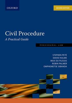 Pete / Hulme / Plessis | Civil Procedure | Buch | 978-0-19-599330-1 | sack.de