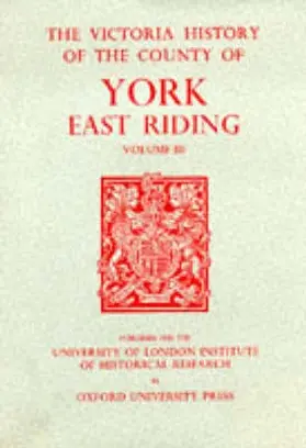 Allison |  A History of the County of York East Riding | Buch |  Sack Fachmedien