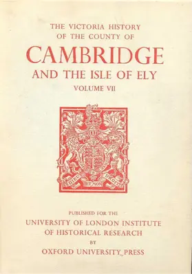 Wilkes / Elrington |  A History of the County of Cambridge and the Isle of Ely | Buch |  Sack Fachmedien