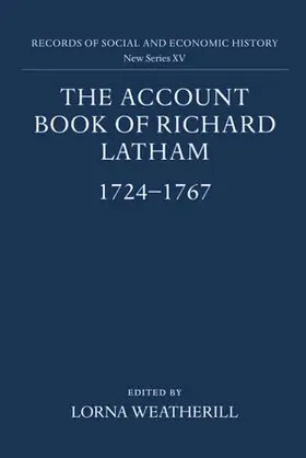 Weatherill |  The Account Book of Richard Latham | Buch |  Sack Fachmedien